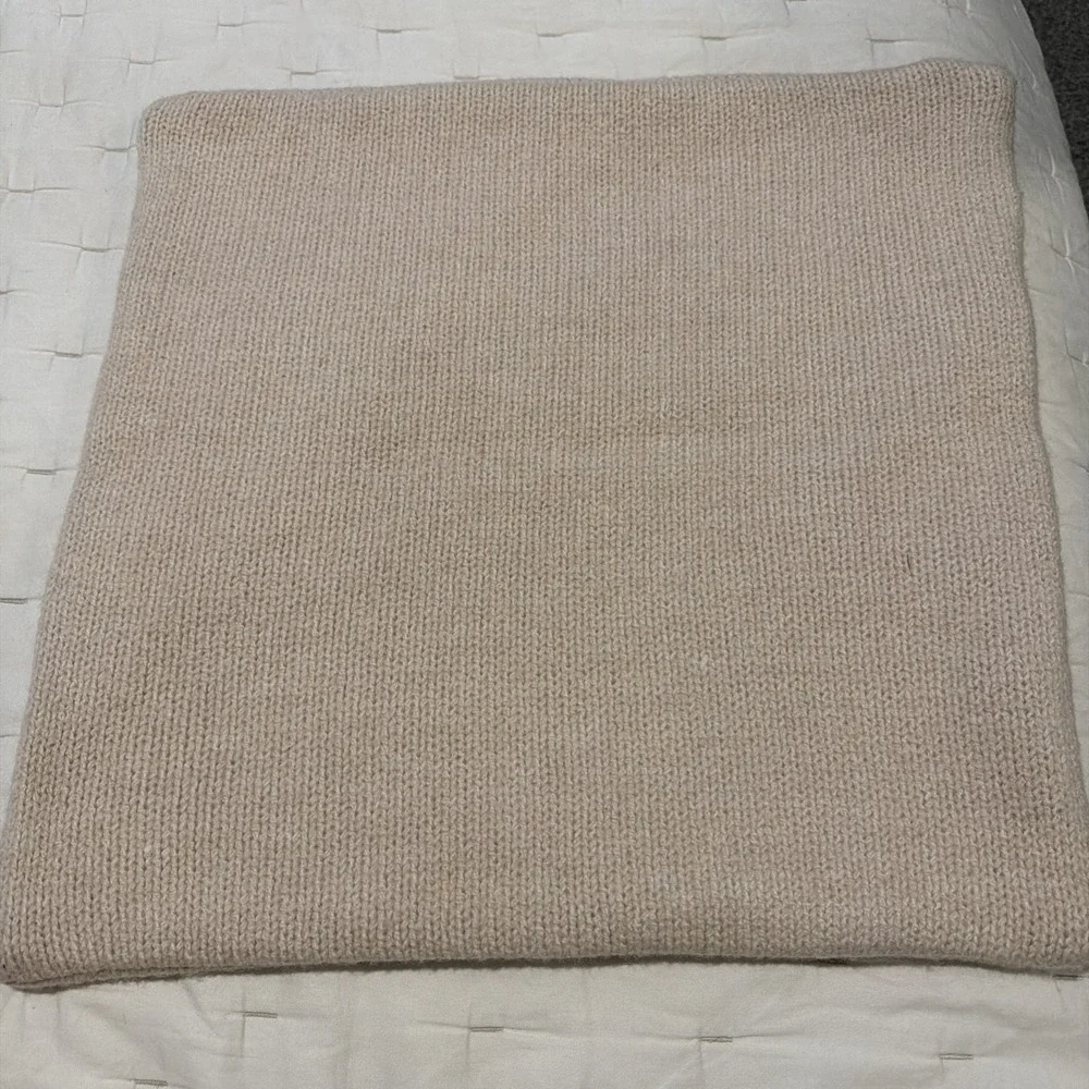 Pottery Barn Fair Isle Pillow Cover Easter/Valentines/Country Beige 20 X 20